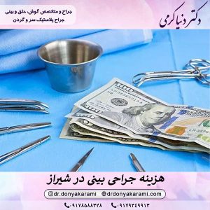 هزینه جراحی بینی در شیراز سال 1404 - دکتر دنیا کرمی